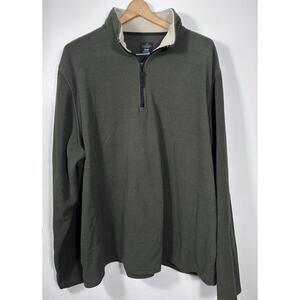 Men’s Faded Glory Quarter Zip Fleece Long Pullover Size XL